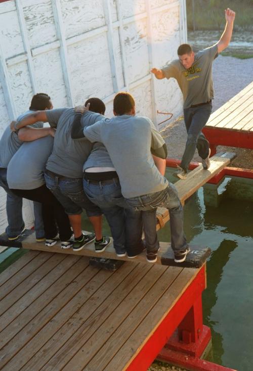 Crossing the plank
