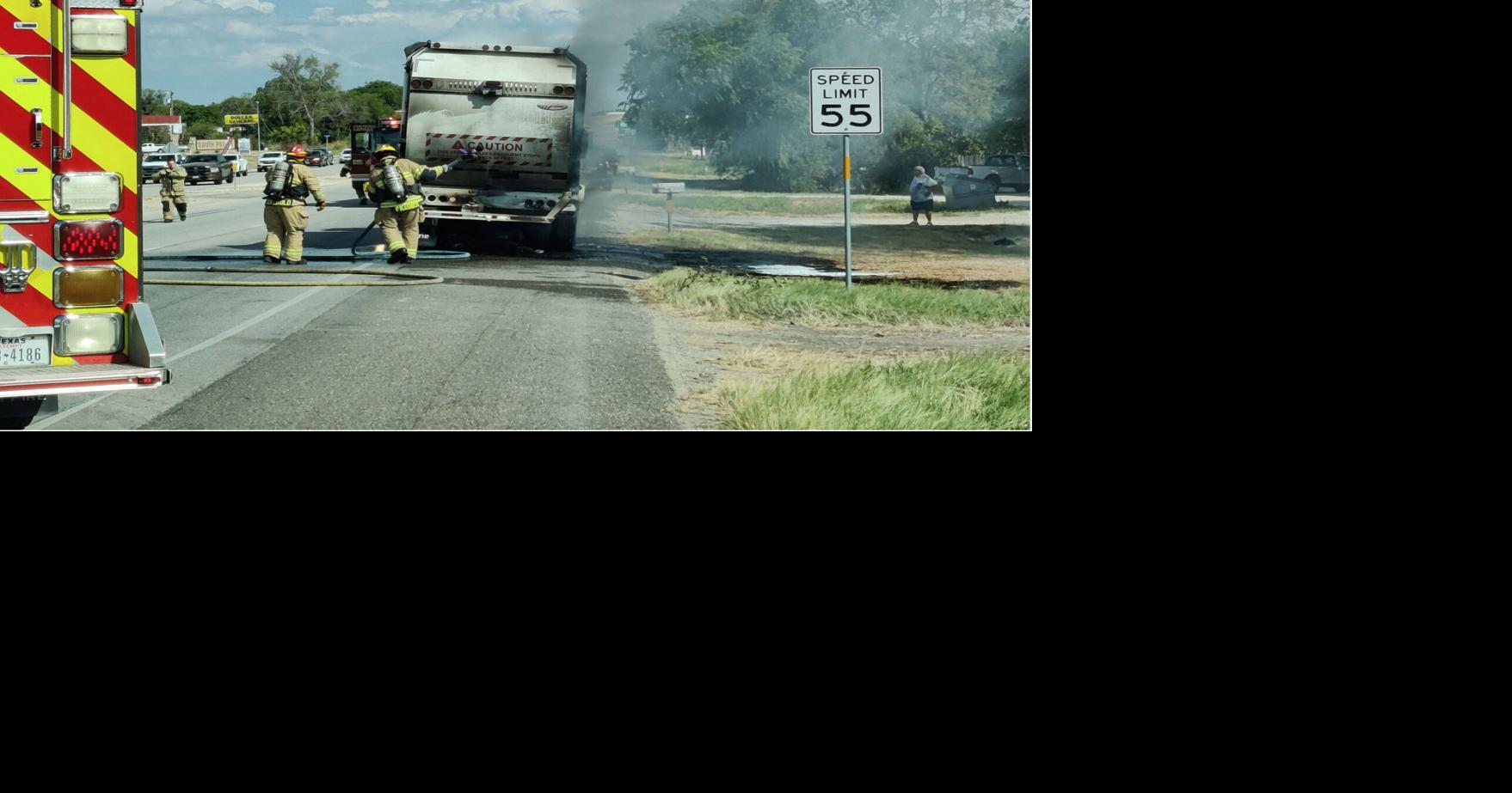 Copperas Cove garbage truck driver escapes burning vehicle in Temple