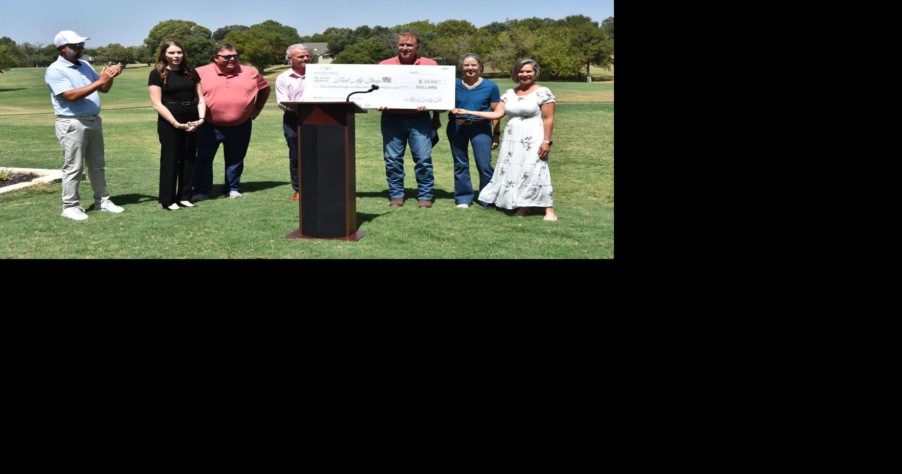 Wildflower Country Club in Temple TX donates $121,000 to Feed My Sheep