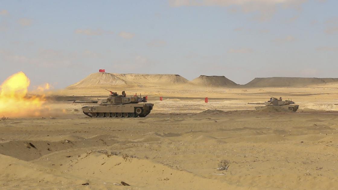 Tanks sending rounds down range on Fort Hood Military