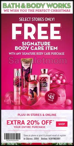 Bath & Body Works! 20% of Coupon! | Save A Lot Mom | kdhnews.com