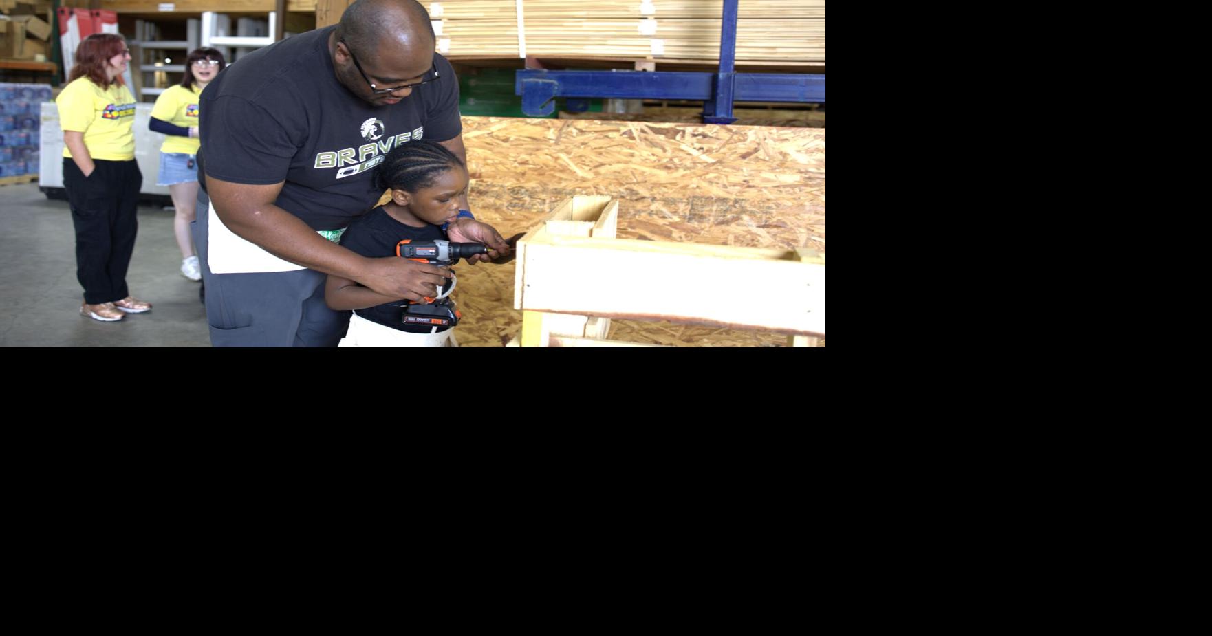 Heights Lumber & Supply hosts Lemonade Day Build-A-Stand event for local youth