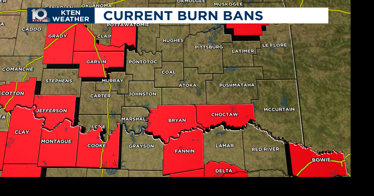 Days without rain and burn bans