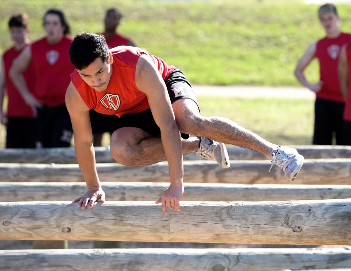 Military Training Harker Heights Football Team Drill At Fort Hood