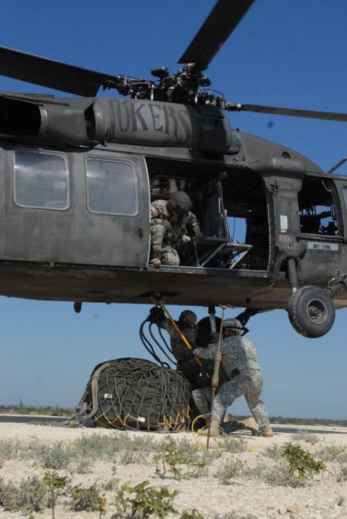 Wranglers’ sling load training lifts off