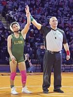 WRESTLING: Ellison’s Hanks wins 5A 114-pound state title