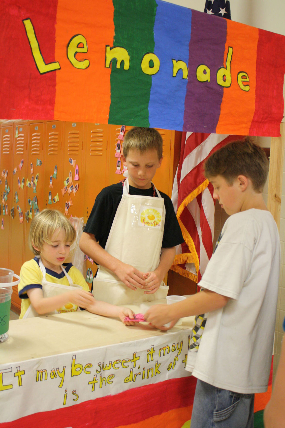 Lemonade Day Martin Walker Elementary School students squeeze