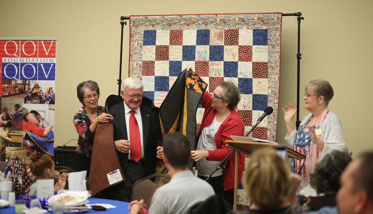4 veterans receive Quilts of Valor in recognition of their service