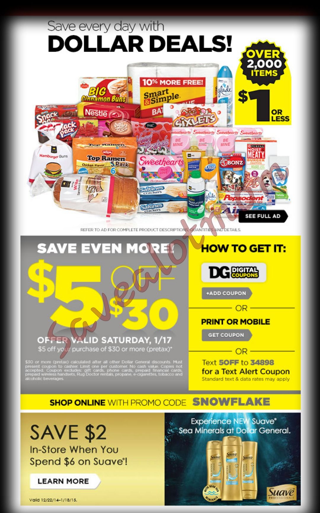 Dollar General $5 off $30 Purchase! | Save A Lot Mom | kdhnews.com