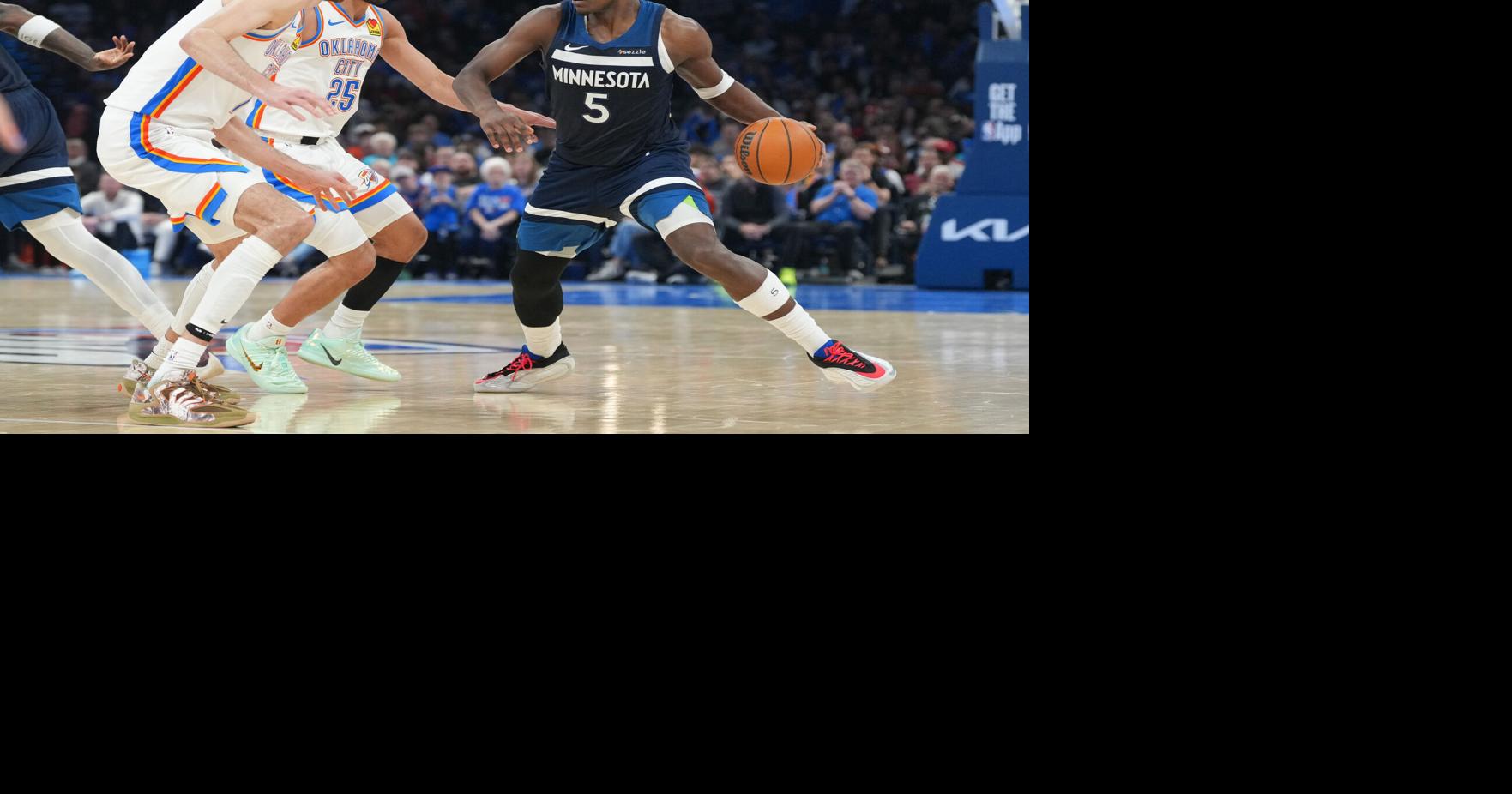 Timberwolves sideline Anthony Edwards for the next 1 to 2 weeks with inflammation in his right knee