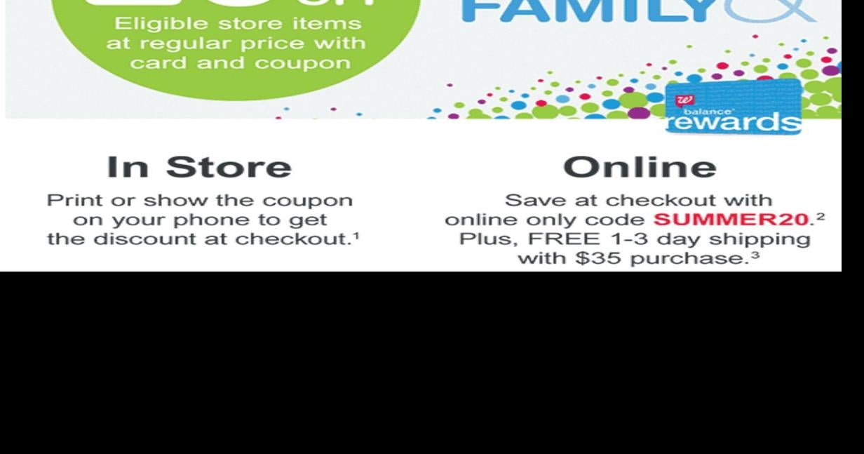 Friends and Family Discount at Walgreens TODAY!