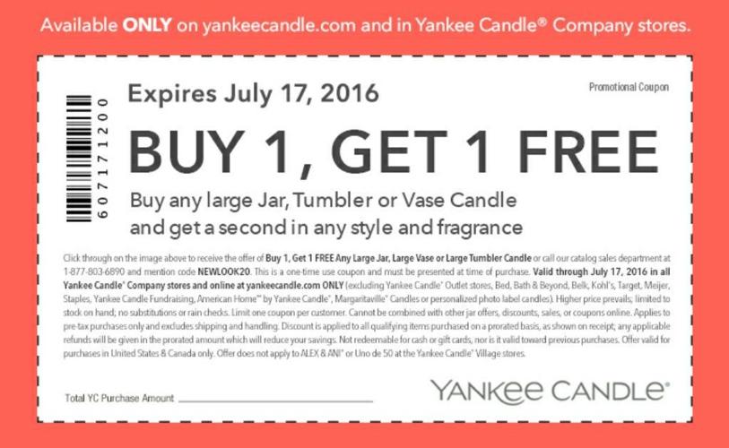 Buy One Get One FREE Yankee Candles! | Save A Lot Mom ...