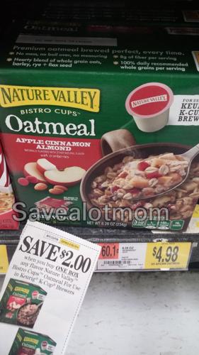 Nature Valley Bistro Cups Oatmeals K Cups! $1 a cup after ...