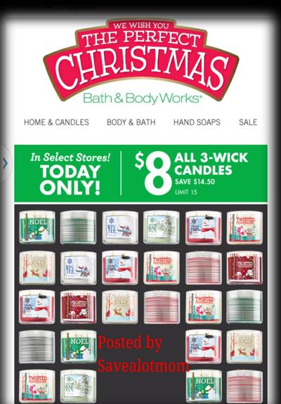 Bath Body Works 3 Wick Candles For 8 Today Only Save A Lot Mom Kdhnews Com