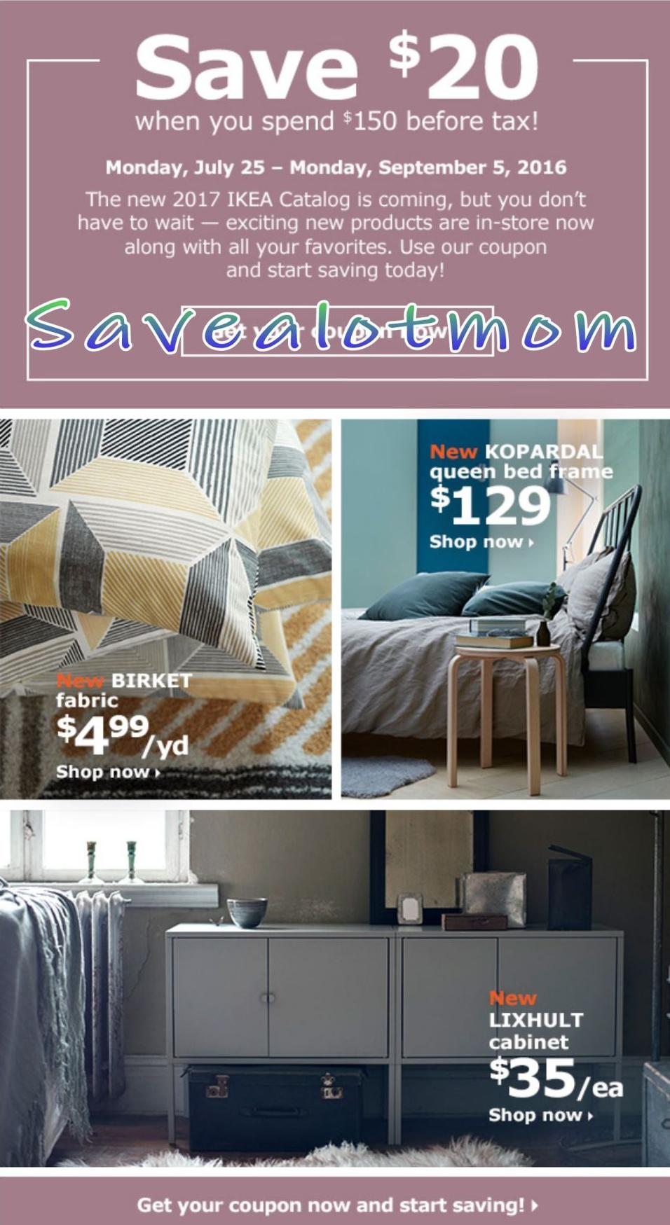 IKEA Offers! $20 off Coupon!!! | Save A Lot Mom | kdhnews.com