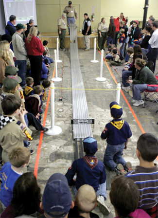 Scouts' growing Pinewood Derby finds new home