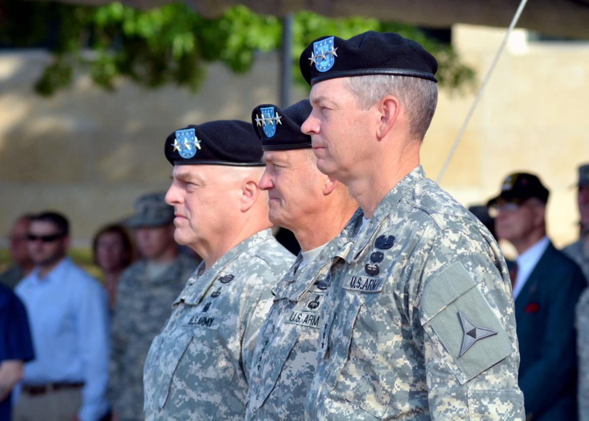 Iii Corps Welcomes Macfarland As Milley Heads To Forscom Military Kdhnews Com Allyn told reporters that the plan is to start with a drone killer for small, single uavs, and then try to take on whole swarms. iii corps welcomes macfarland as milley