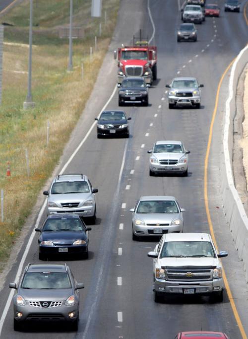 Traffic along US Highway 190