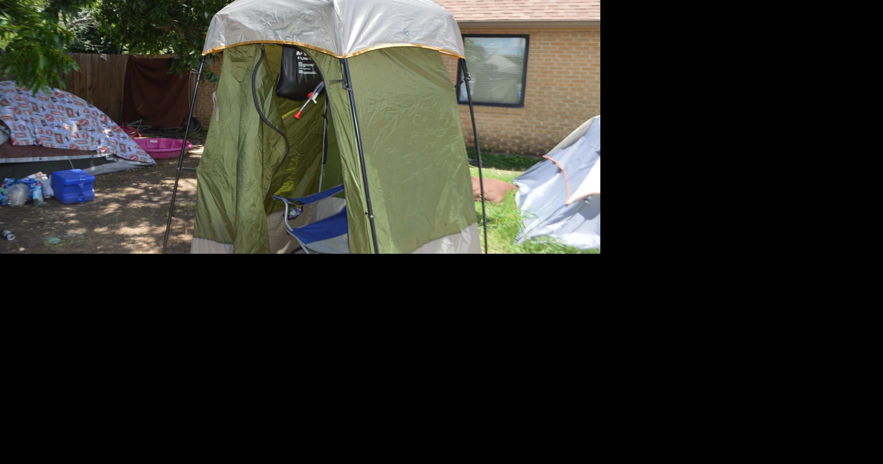 New portable shower erected at homeless shelter | Local News | kdhnews.com