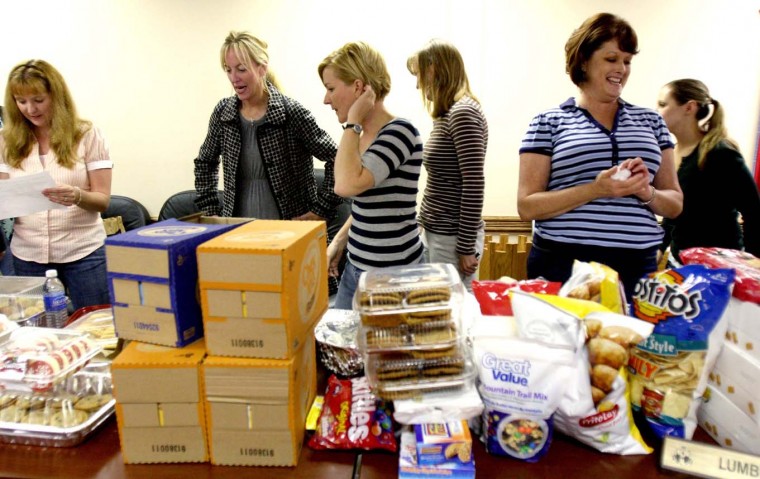 Putting together care packages