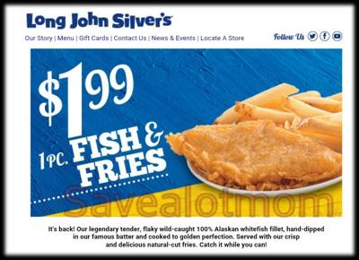 Long John Silver's $1.99 Meal! | Save A Lot Mom | kdhnews.com