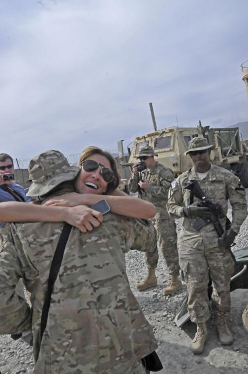 'Hollywood Ambassadors' visit FOB Gamberi