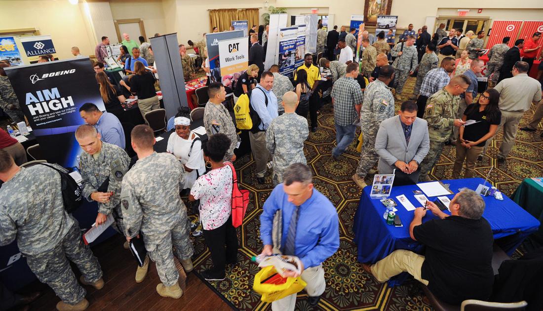 Mega Job Fair Thousands attend hiring event at Fort Hood Military