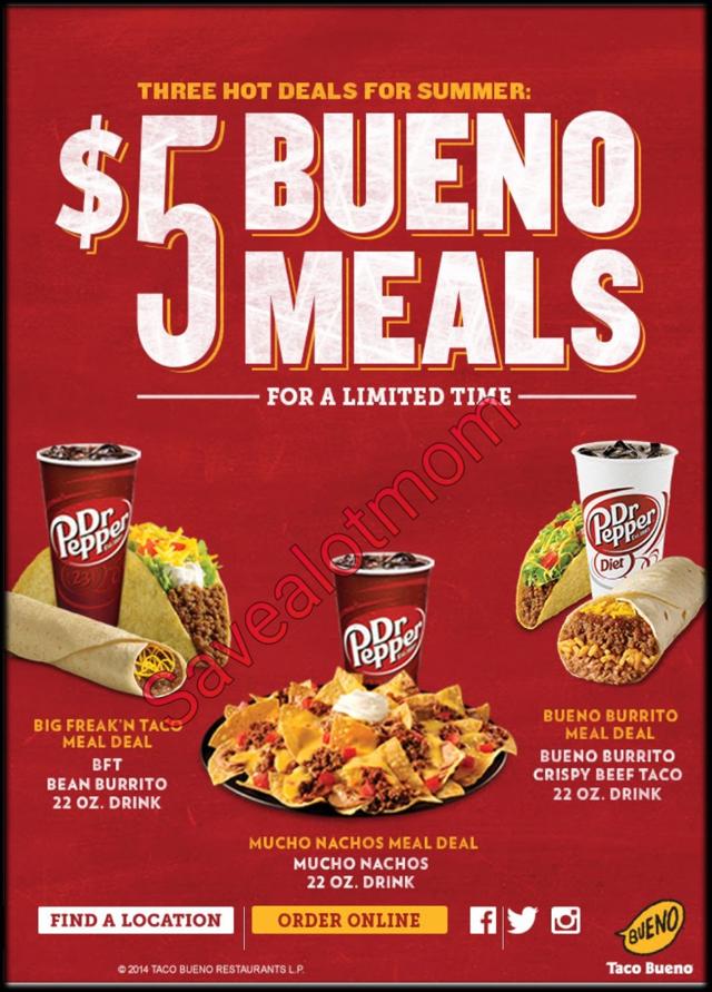 Taco Bueno 5 Meals! Save A Lot Mom