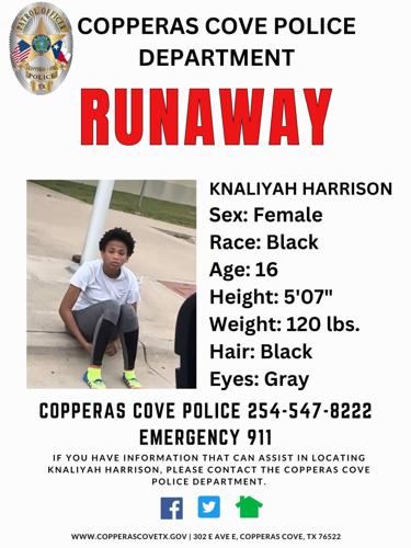 Copperas Cove PD searches for runaway | Local News | kdhnews.com