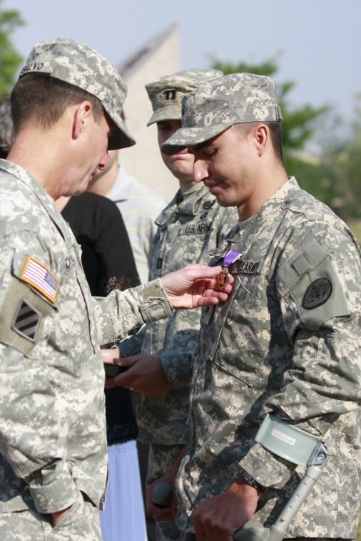 Year in Photos - Purple Heart Honor