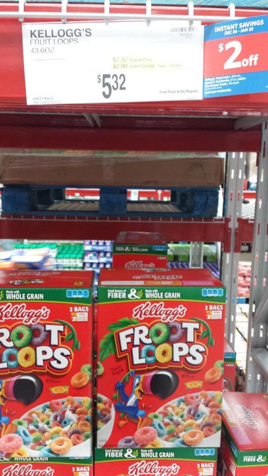 Fruit Loop Cereal at Sam's Club! Special Discount! Save A Lot Mom