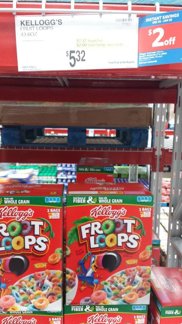 Fruit Loop Cereal at Sam's Club! Special Discount! Savealotmom