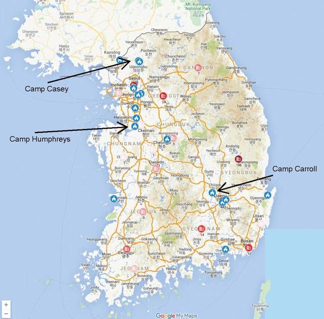 camp casey korea map Fort Hood Cautiously Optimistic About Soldiers Operating In South Korea Military Kdhnews Com camp casey korea map