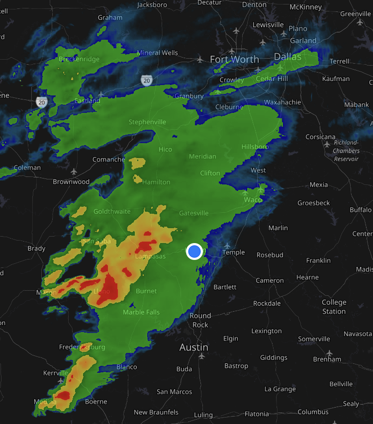 UPDATE: NWS says hazard includes 60 mph wind gusts and penny size hail ...