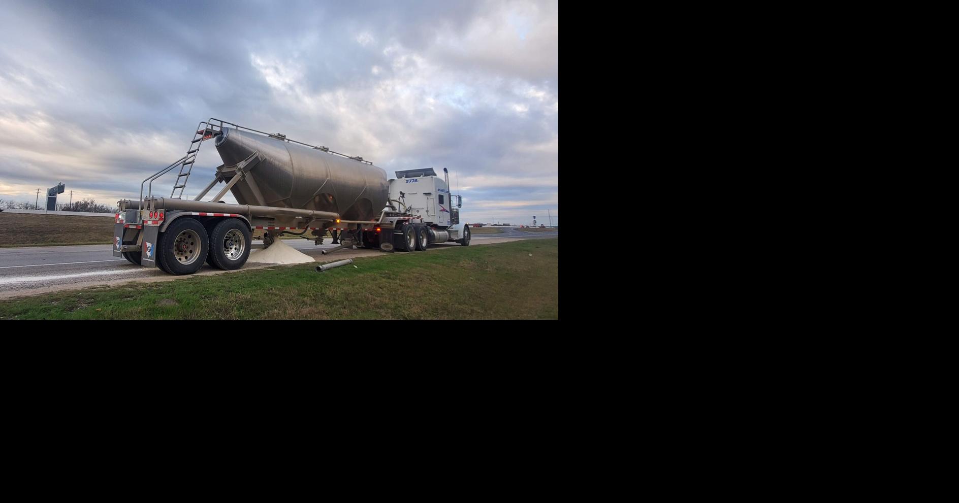 Truck spills load on I-14 access road | Traffic | kdhnews.com