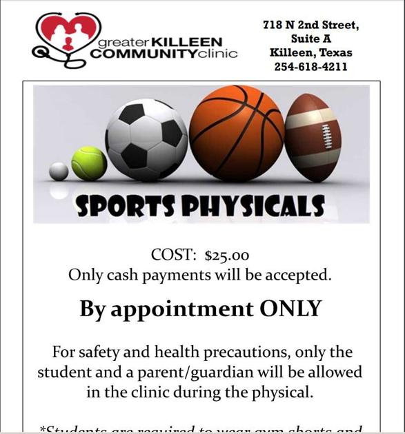 Killeen Clinic To Offer Physicals To Local Students Local News Kdhnews Com
