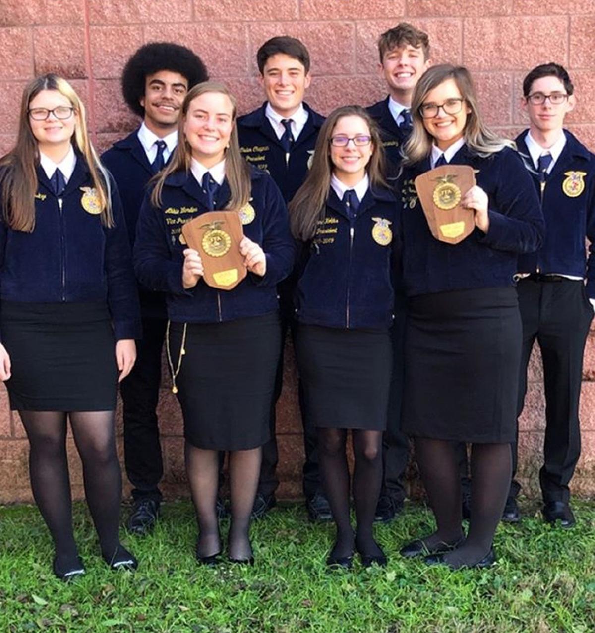  FFA  members place at district advance to state News 