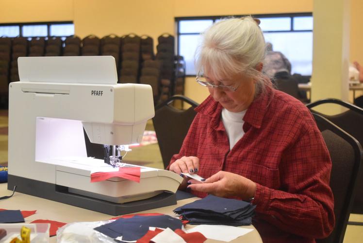 Local quilting group creates squares to be used in Quilts of Valor