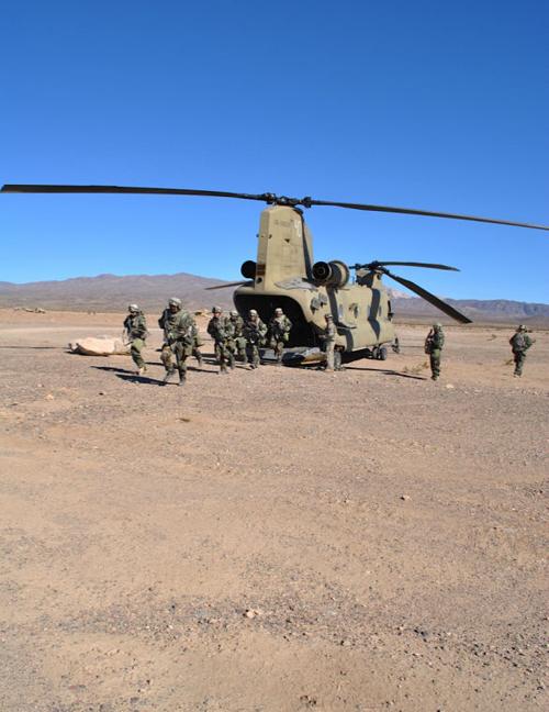 1st Cavalry troops at National Training Center