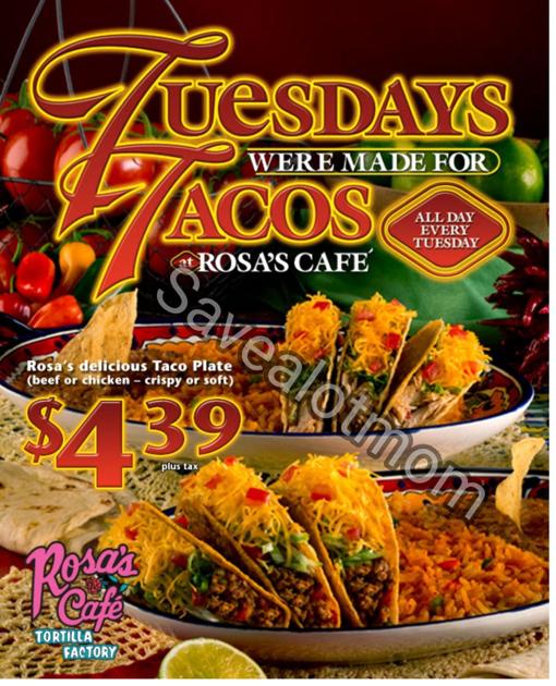 Rosa S Cafe Taco Tuesday Rosa S Cafe Taco Tuesday