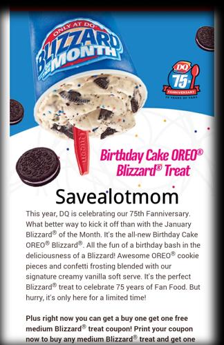 Dairy queen coupon blizzard