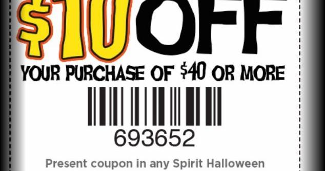 Spirit Halloween $10 off Coupon | Save A Lot Mom | kdhnews.com