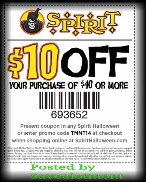 Spirit Halloween 10 Off Coupon Save A Lot Mom Kdhnews Com