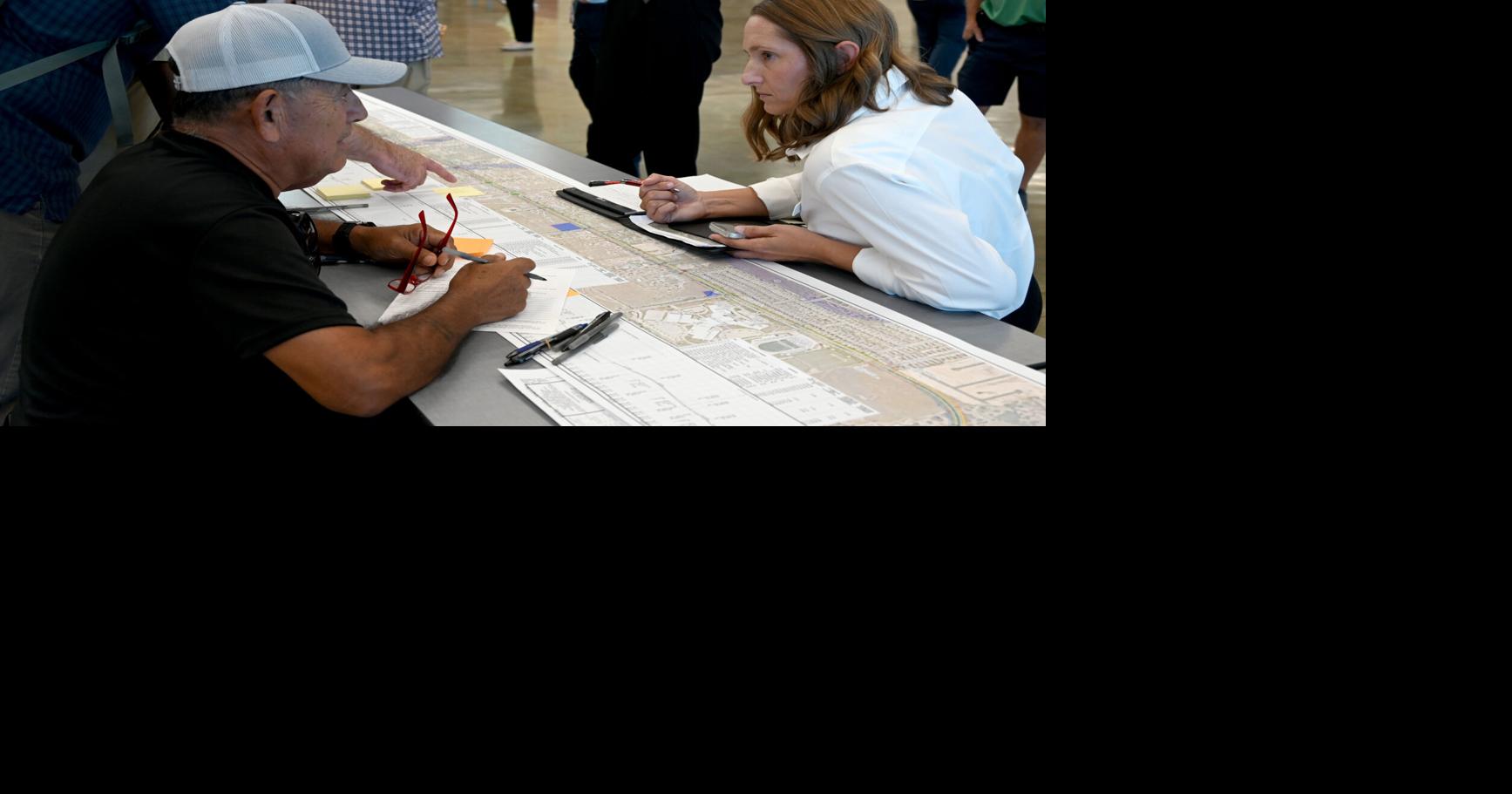 Chaparral Road project open house draws 80 at high school