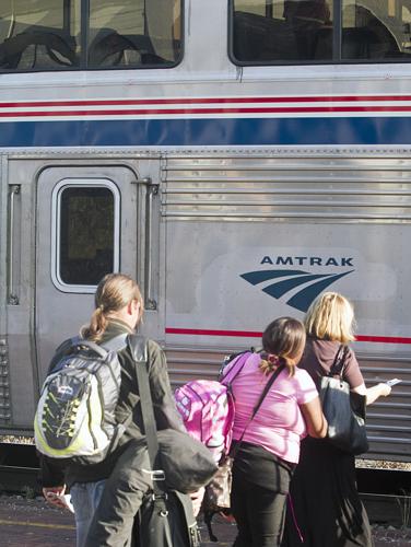 Amtrak riders