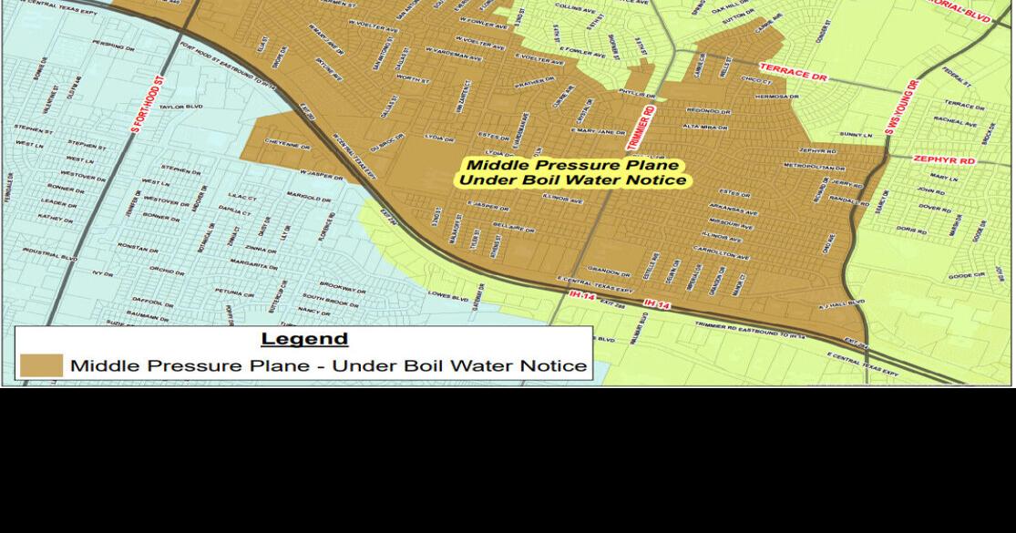 Update Killeen boilwater notice has been lifted Local News