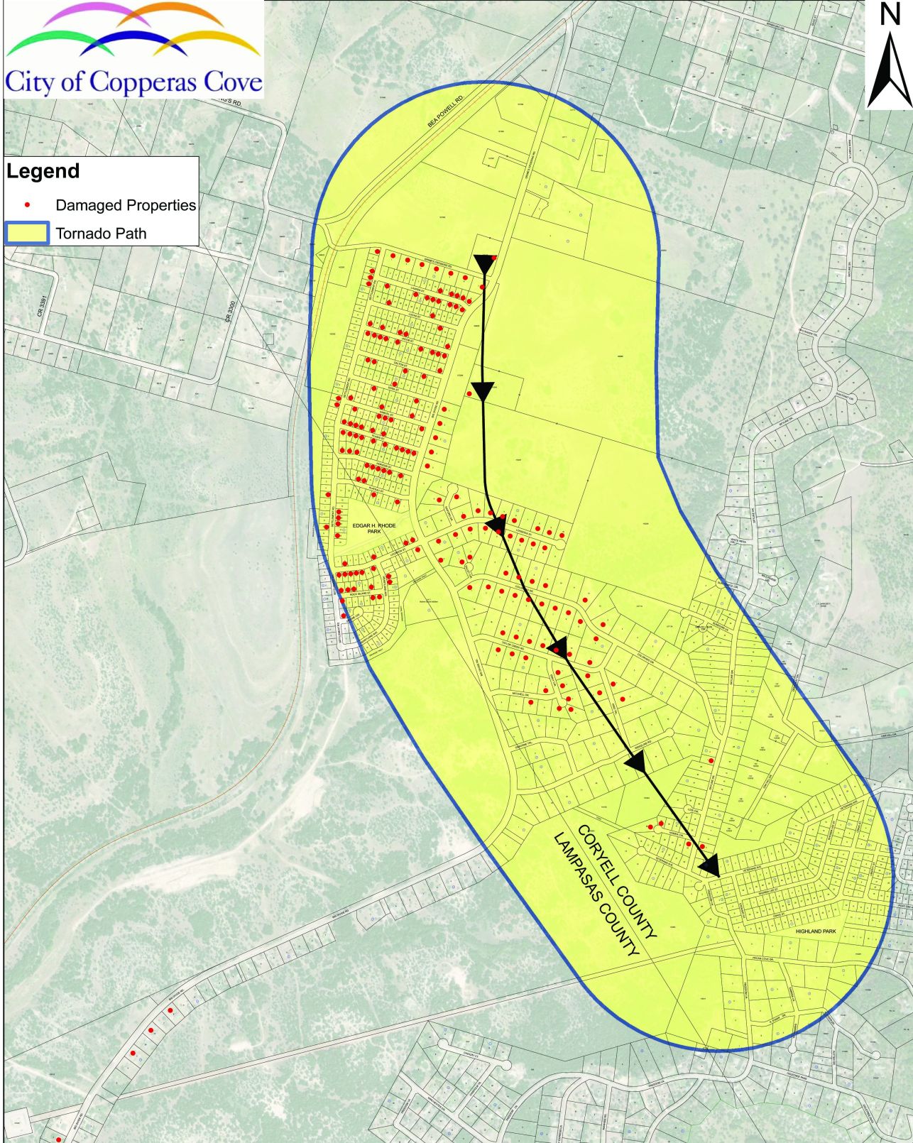 Copperas Cove Issues Disaster Proclamation For Area Hit By Tornado ...