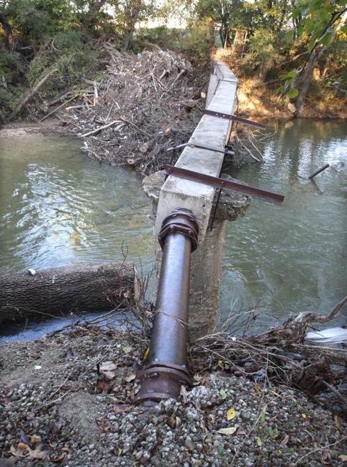 Nolan Creek sewer line