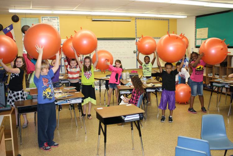 Martin Walker 3rdgraders bounce into a positive learning environment