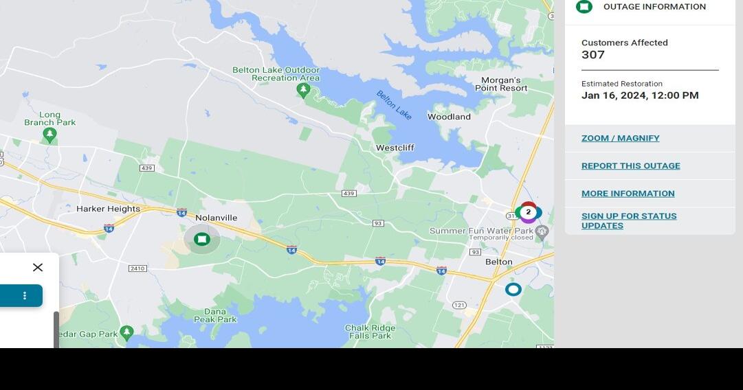 Power outage affecting more than 300 in Nolanville area Weather